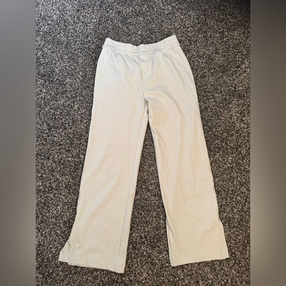 Aether Eloise Travel Pant Size XS in Bone View 4