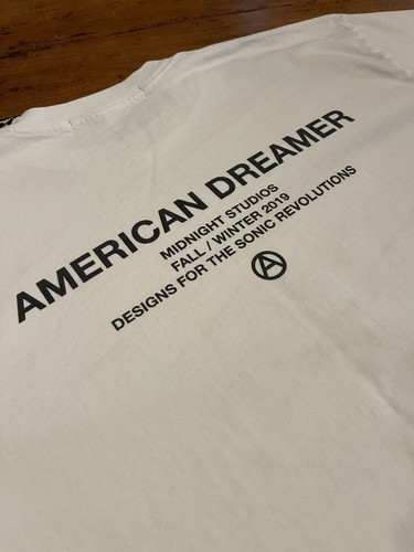 MIDNIGHT STUDIOS AMERICAN DREAMER TEE T-SHIRT FLAGGE CROSS STREETWEAR SELTEN HERREN LG - Bild 3 von 9