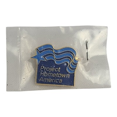 Vintage Project Hometown America Charity Campaign Lapel Pin - NOS In Bag