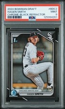 2024 Bowman Draft Hagen Smith #BD-2 (RC) First Bowman /10 Black Refractor Rare