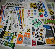 New Original Unused Sticker Sheets from Lego City Misc. Theme READ DESCRIPTION