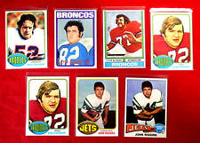 Riggins Dierdorf Alzado 1970s Topps NFL Card Lot Including