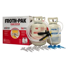 Froth Pak 200 Spray Foam Kit, 9 ft Hose, Closed Cell, 2-Part, 200 Board Ft
