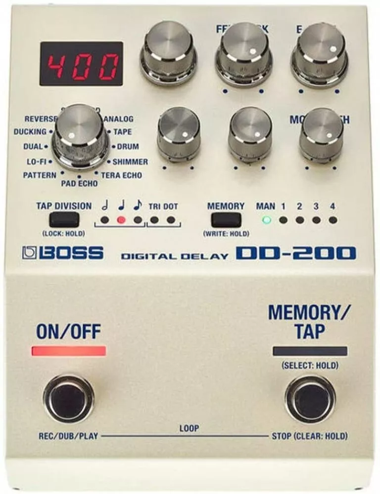 BOSS DD-200 DIGITAL DELAY Guitar Effects Pedal With Tracking NEW