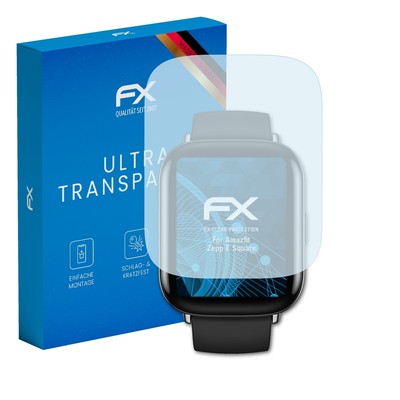 atFoliX 3x Displayschutzfolie für Amazfit Zepp E Square Schutzfolie klar Folie