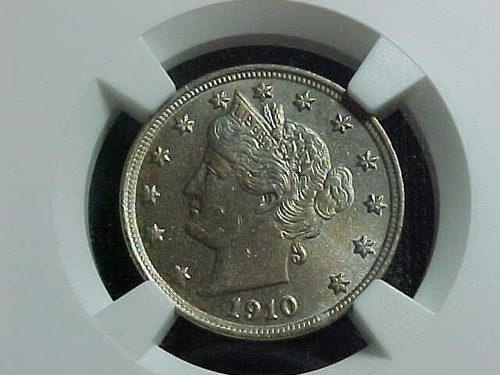 1910-P Liberty V Nickel - RARE MID GRADE U NICKEL - HARD TO FIND THIS NICE