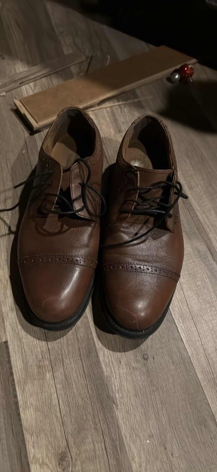 SAOLA Scarpe eleganti Oxford Nunn Bush uomo comode gel 81085 pelle marrone taglia 9 1 2