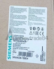 ONE NEW SIEMENS SOFT STARTER 3RW4038-1BB04
