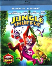 Jungle Shuffle, NEW Blu Ray 3D & Blu Ray ,Tom Arnold,Rob Schneider, Kids, Family