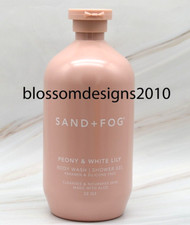 SAND + FOG Peony & White Lily Body Wash & Shower Gel 32 fl. oz 0.81 per gallon