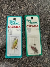 * THE REEF RUNNER * CICADA 1/8 OZ ' LOT OF 2 '- JIGGING/TROLLING/CASTING