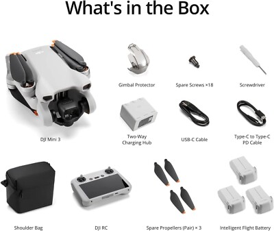 DJI Mini 3 Fly More Combo (DJI RC) 190021075177| eBay