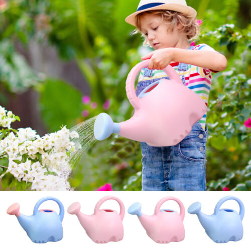 1x Toddler Plastic Garden Watering Can Long Spout Indoor Outdoor Plants Flowers