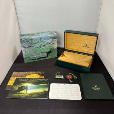 ROLEX Watch Box Case 68.00.71 Booklet of SUBMARINER 16613LN 100%Authentic YZ4734
