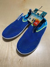 Boys Speedo Surf Strider Aqua  Blue Water Shoes Size Small 13-1 Swim Beach