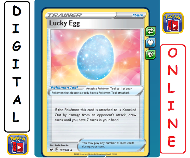 4x Lucky Egg 167/202 & Shield Pokemon TCG Online Digital eBay