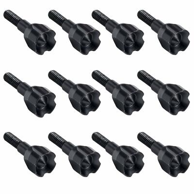 12-Pack 125 Grain Hammer Broadheads – Screw-In Tips For Compound Bows, Crossbows, Recurve – 4mm Diameter, Black Finish