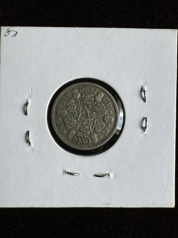1930 Great Britain 6 pence 50% Silver - Image 4 of 4