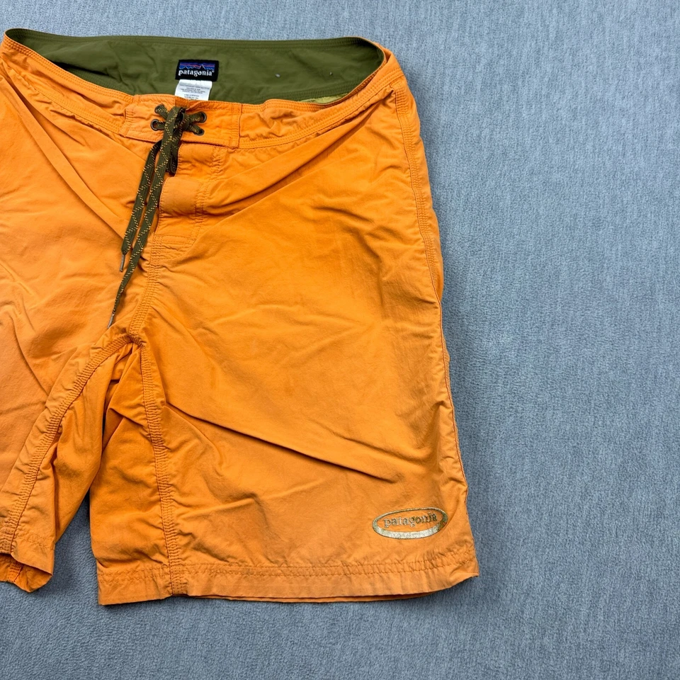 Pantalones Cortos Patagonia Para Hombres 33 Naranja Paddler Boardshorts Bañador Cordón Playa Foto 2 de 4