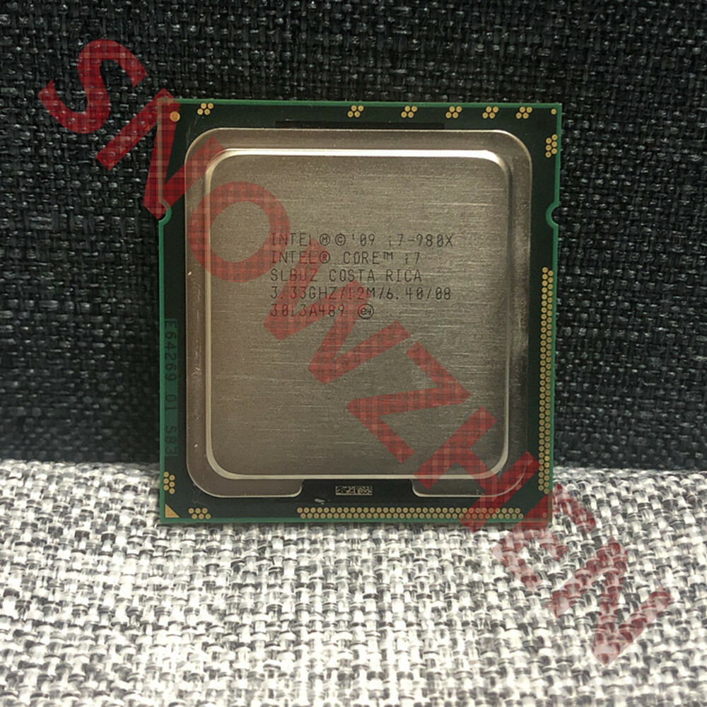 Used Intel Core I7-980X Extreme Edition CPU - 3.33GHz, 6-Core, LGA1366, SLBUZ