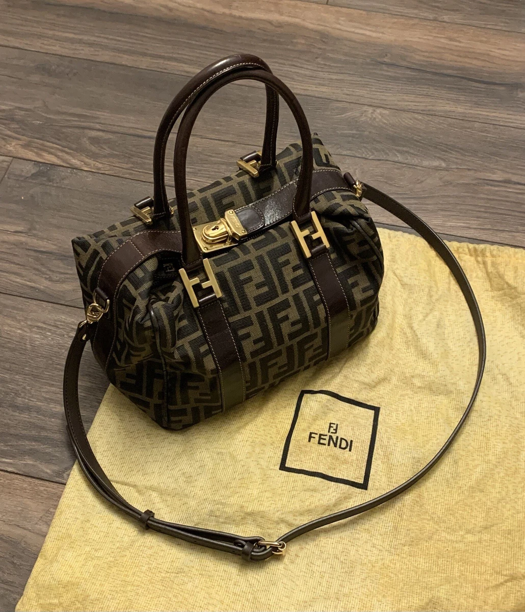 Vintage Fendi Zucca Boston Bag