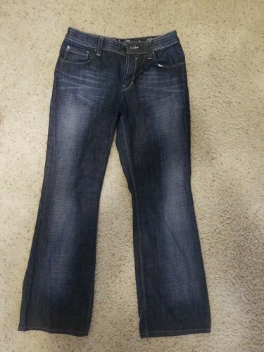 ESPRIT Denim 94107 Dark Wash Boot Cut Jeans Women's Size 33/32 Indigo Dyed  | eBay