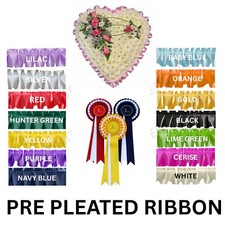 Easy Pleat - Pleated Ribbon - Funeral Tribute - Rosette Florist Edging UK STOCK