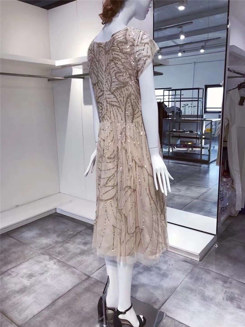 AIDAN MATTOX Elegant Sequined Cocktail Dress Size 14 NWT | eBay