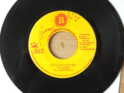 Al Campbell  - Style And Fashion  JAMAICA  1983   7'' Single  Vinyl  vg+
