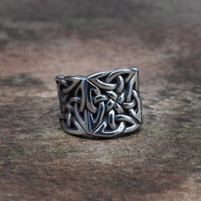 Mens Womens Stainless Steel Viking Motorcycle MC Outlaw Biker Ring Size 8-15