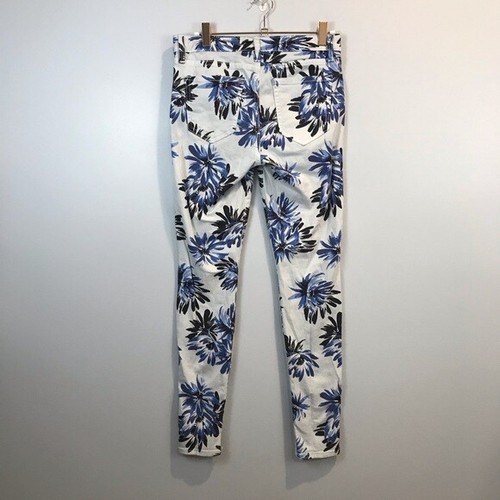GAP | Blue Floral Skinny Jeans Legging Weiß Blau Größe 26 - Bild 6 von 9