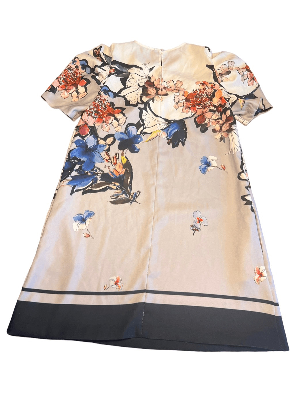 Zara basic collection floral grey shift short sle… - image 1