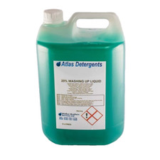 1 x 5 lt Double Strength Thick Green Dish Washing Up Liquid Kitchen Soap Trade 3.61 per litre