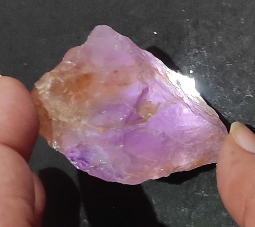 Natural Bi-Color 199.40 Ct Bolivian Ametrine Specimen Facet Rough loose Gemstone - Picture 7 of 8