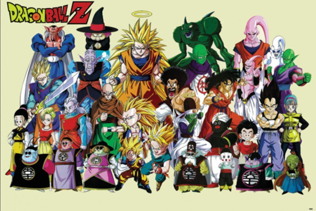 Dragon Ball Z Characters Poster