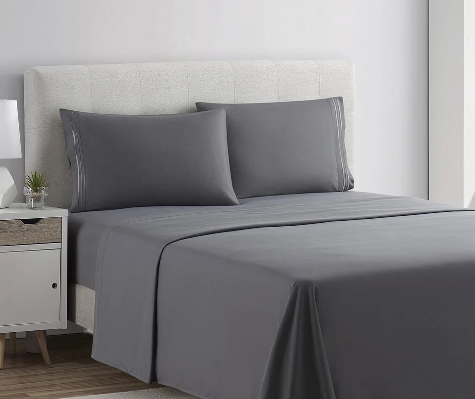 1800 Series 4 Piece Bed Sheet Set Hotel Luxury Ultra Soft Deep Pocket Sheets Set - Image 3 of 4
