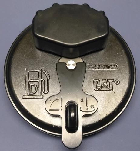 Genuine OEM Caterpillar CAT 349-7059 3497059 Fuel Tank Cap Black NEW
