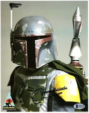 JEREMY BULLOCH Signed STAR WARS "Boba Fett" 8x10 Official Pix Photo BAS #Q93328