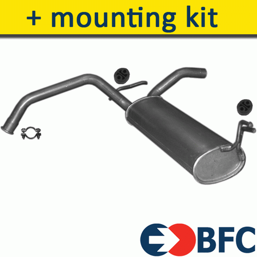 PEUGEOT 107 HATCHBACK 1.0 68HP 20052009 Exhaust Rear Silencer+