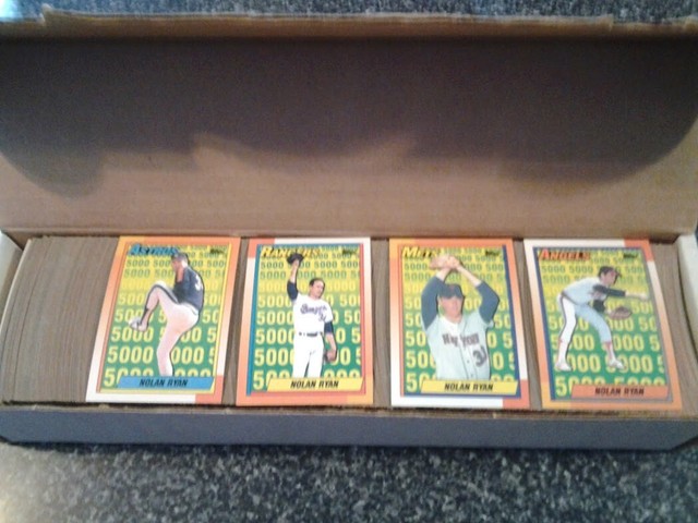 1990 Topps Baseball Cards Complete Set 792 Cards Frank Thomas More 