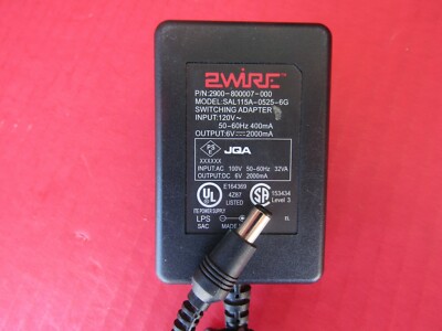 AC Power Adapter Supply 2WIRE SAL115A-0525-6G JQA 2900-800007-000 Wall Plug