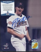 BRAD LIDGE HOUSTON ASTROS SIGNED AUTOGRAPHED 8X10 PHOTO BSA Z51292
