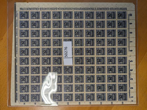 Dr-Infla Original Sheet 335A Opd Munich MNH Unstamped (50276