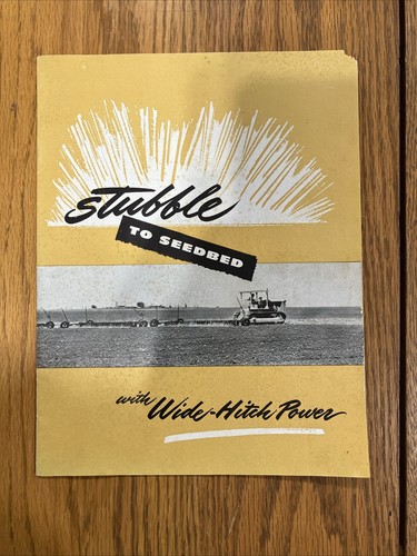 Caterpillar Stubble To Seedbed Brochure