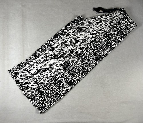 Chicos Hose weites Bein Blumenmuster geometrisches Kordelzug Größe 0,5 - Bild 1 von 6