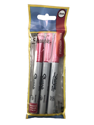 Sharpie Permanent Marker Stift feine Spitze Metallic Smaragd Rubin 3er Pack Schule Kunst UK