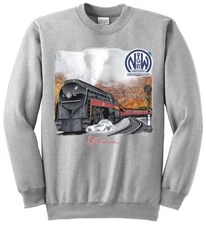 Norfolk and Western 611 train locomotive Authentic Railroad Sweatshirt [10018]