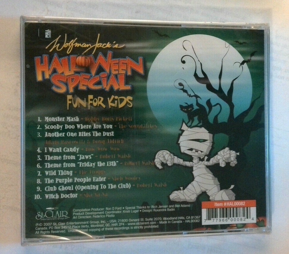 Wolfman Jack, Halloween Special, Fun for Kids [New CD
