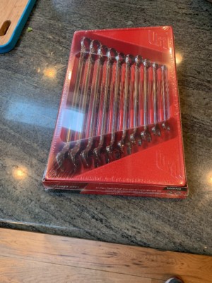snap on soex710 10 pc 12 point sae flank drive plus combination wrench set