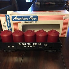 Vintage American Flyer Southern Gondola W/ Canisters - MINT Condition. 4-9303